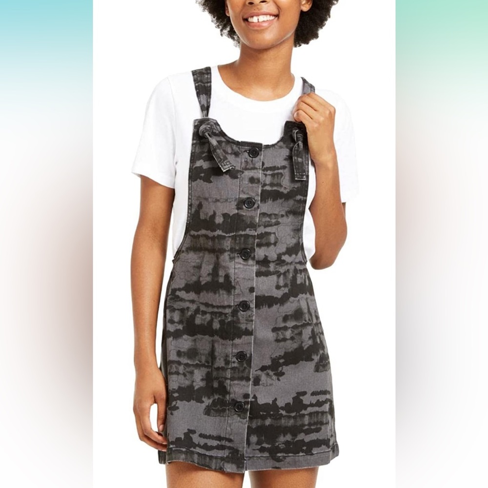 Tinseltown Tie Dye Knot Skirt Overalls NWT - SIZE S